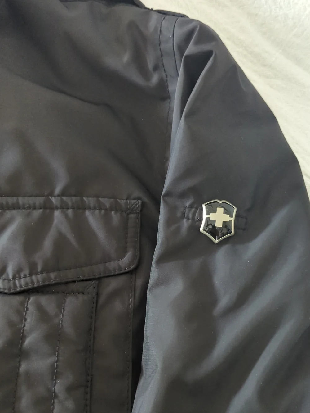 Victorinox Swiss Army Pertex 163 Field Utility Jacket Mens Sz M Black